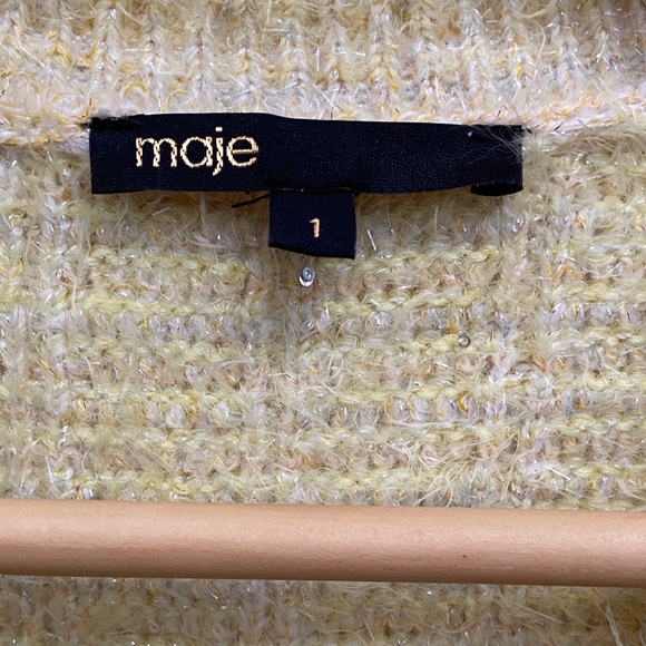 Maje Yellow Cardigan Sweater - Picture 4 of 15